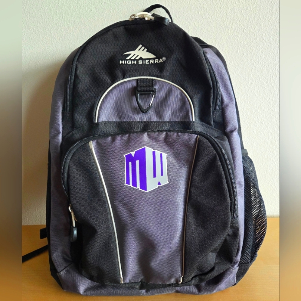 High Sierra Men's Mountain West Conference Collegiate Backpack, Black & Gray